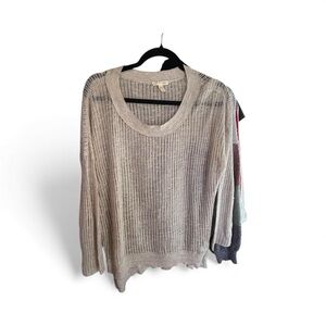 Eileen Fisher Light Tan Knit Top